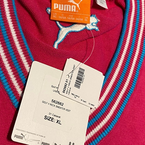 Puma Golf Pink Fusion Tour Issue Vest - Picture 4 of 6